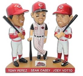 Tony Perez, Sean Casey, Joey Votto - September 16, 2017